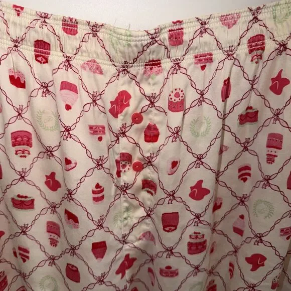 Victoria’s Secret PINK Sz XL Satin Sleep Shorts Pink Cupcake Print Pajama Boxers - Picture 1 of 7
